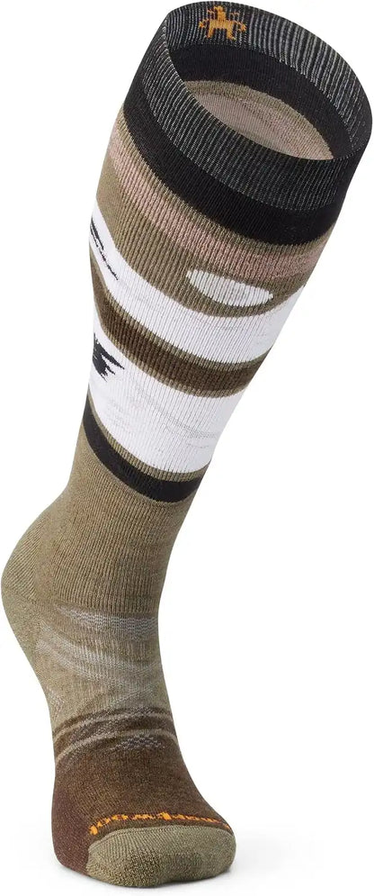 Smartwool Men's Ski Full Cushion Midnight Ski Pattern Over the Calf Socks